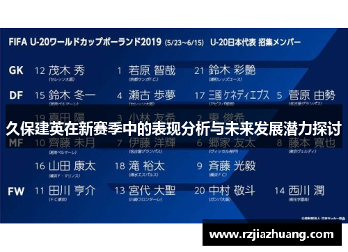 久保建英在新赛季中的表现分析与未来发展潜力探讨